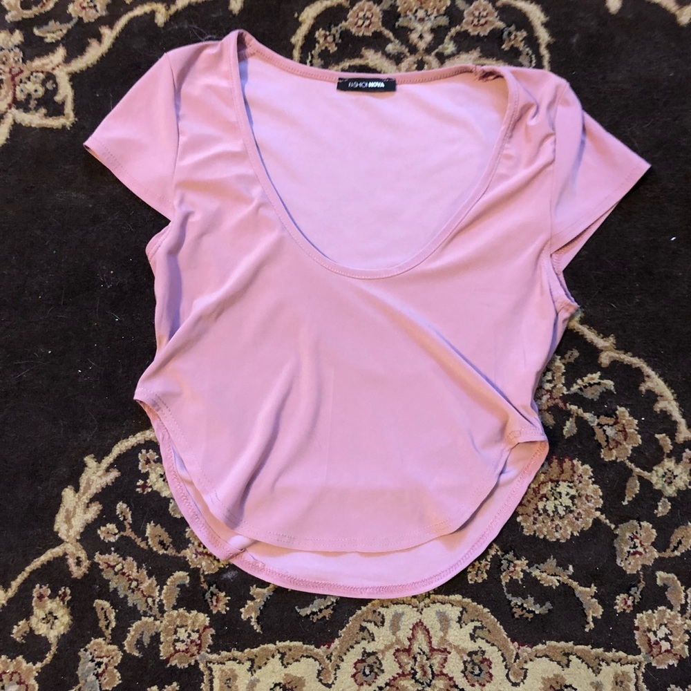 Mauve Fashion Nova crop top